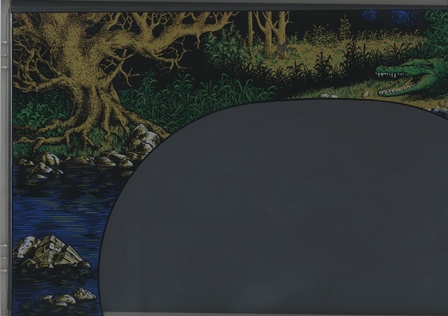 Zaccaria Frogger monitor glass scan - top left